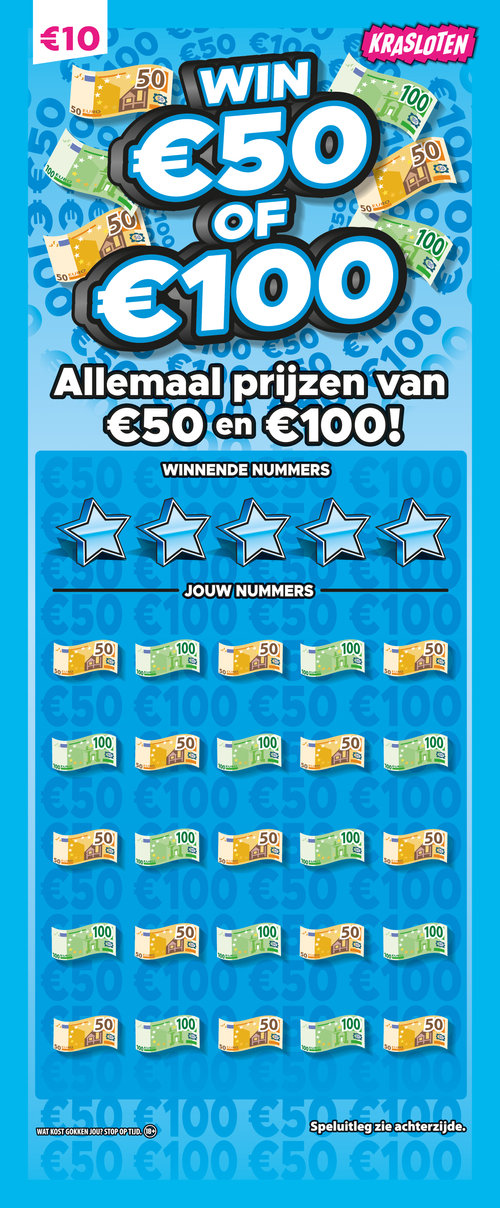Win €50 of €100 Kraslot