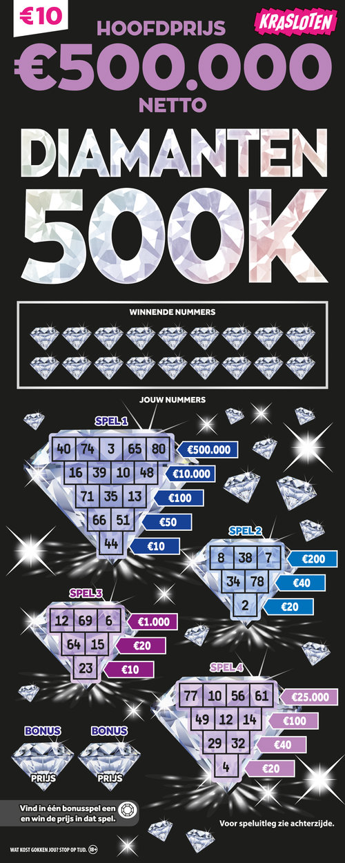 Diamanten 500k Kraslot