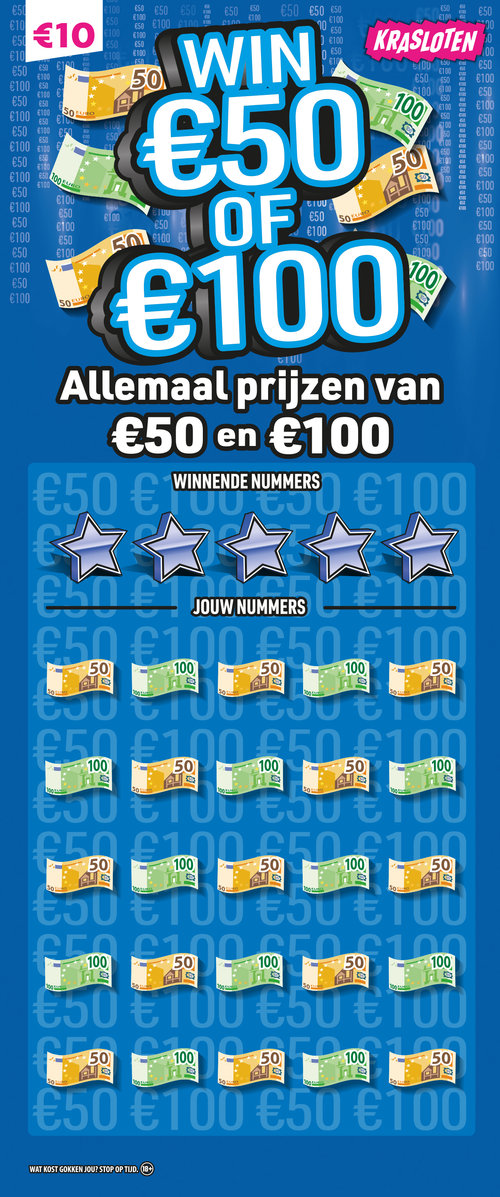 Win €50 of €100 Kraslot