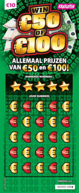 Win €50 of €100